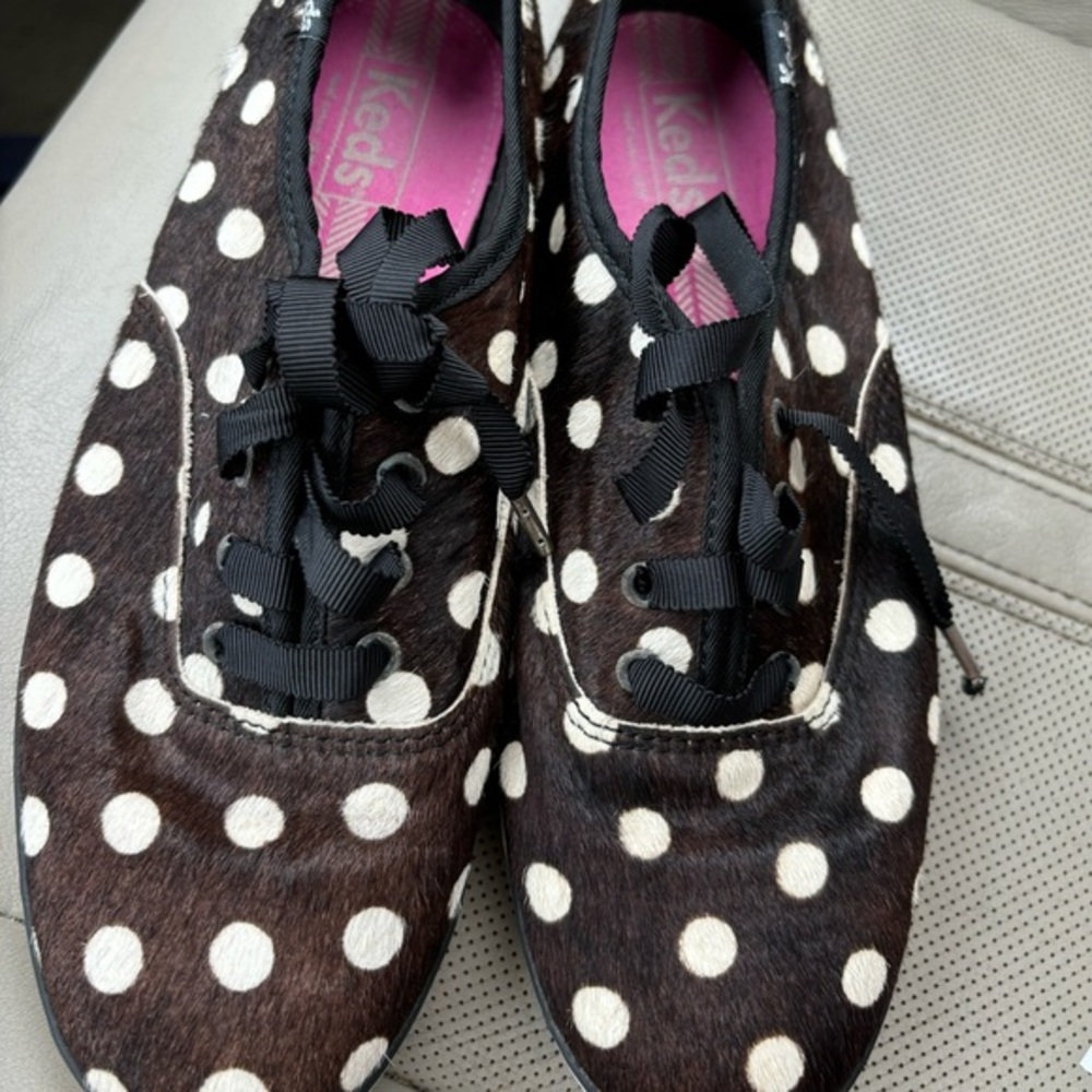 Keds Black and White Polka Dot Sneakers